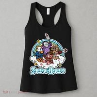 Scary Care Scare Bears Funny Halloween Horror Faces Custom Women's Tank Top thumb 3