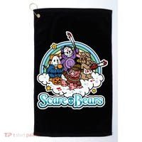 Scary Care Scare Bears Funny Halloween Horror Faces Custom Golf Towel thumb 0