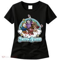 Scary Care Scare Bears Funny Halloween Horror Faces Custom Women's T-Shirt thumb 0