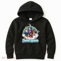 Scary Care Scare Bears Funny Halloween Horror Faces Custom Kids Hoodie thumb 0