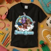 Scary Care Scare Bears Funny Halloween Horror Faces Custom Kids T-Shirt thumb 3