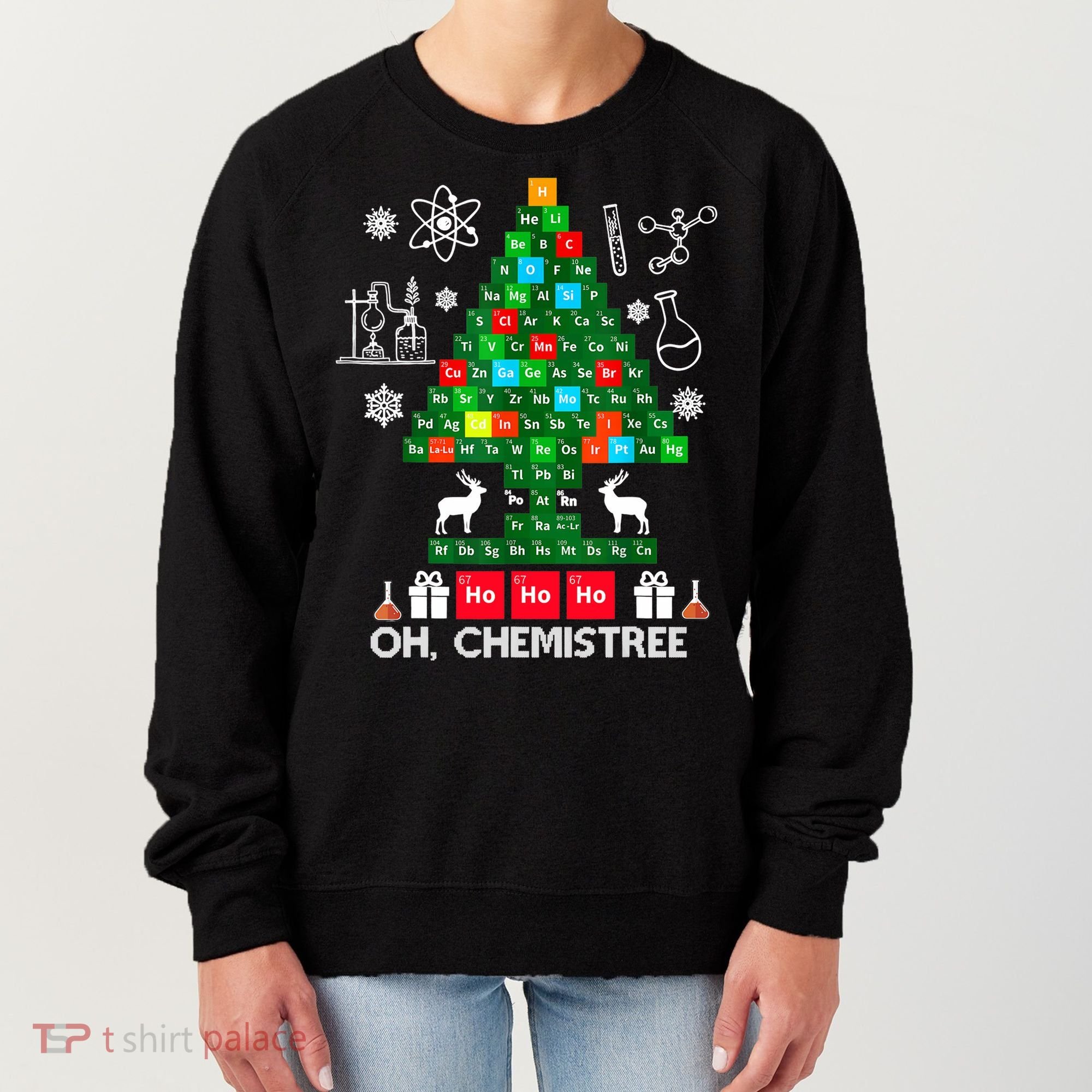 Science Christmas Shirt Oh Chemist Tree Chemistree Women's Sweatshirt