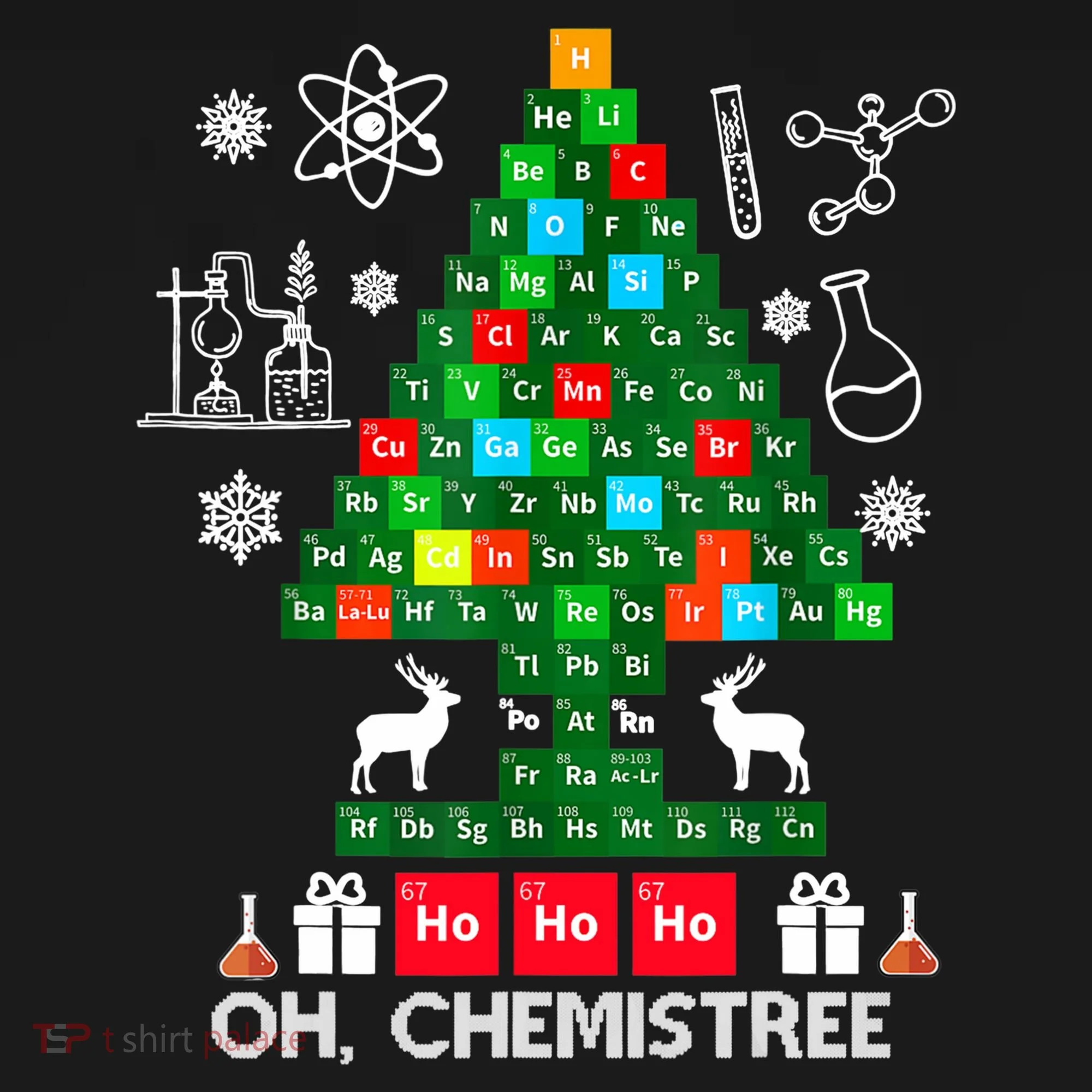 Science Christmas Shirt Oh Chemist Tree Chemistree Doggie Tank