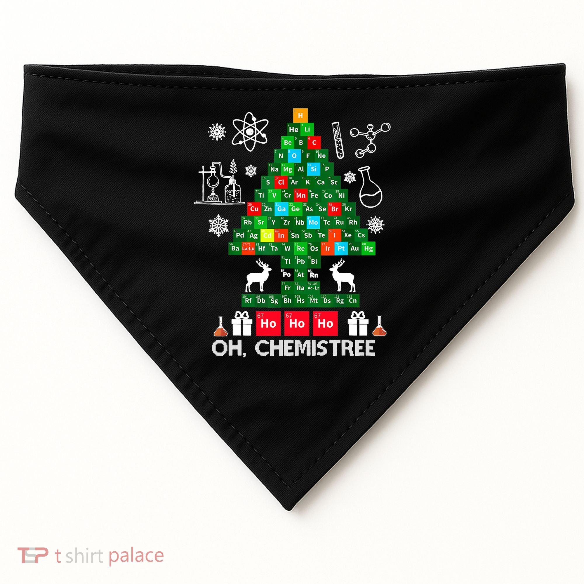 Science Christmas Shirt Oh Chemist Tree Chemistree USA-Made Doggie Bandana