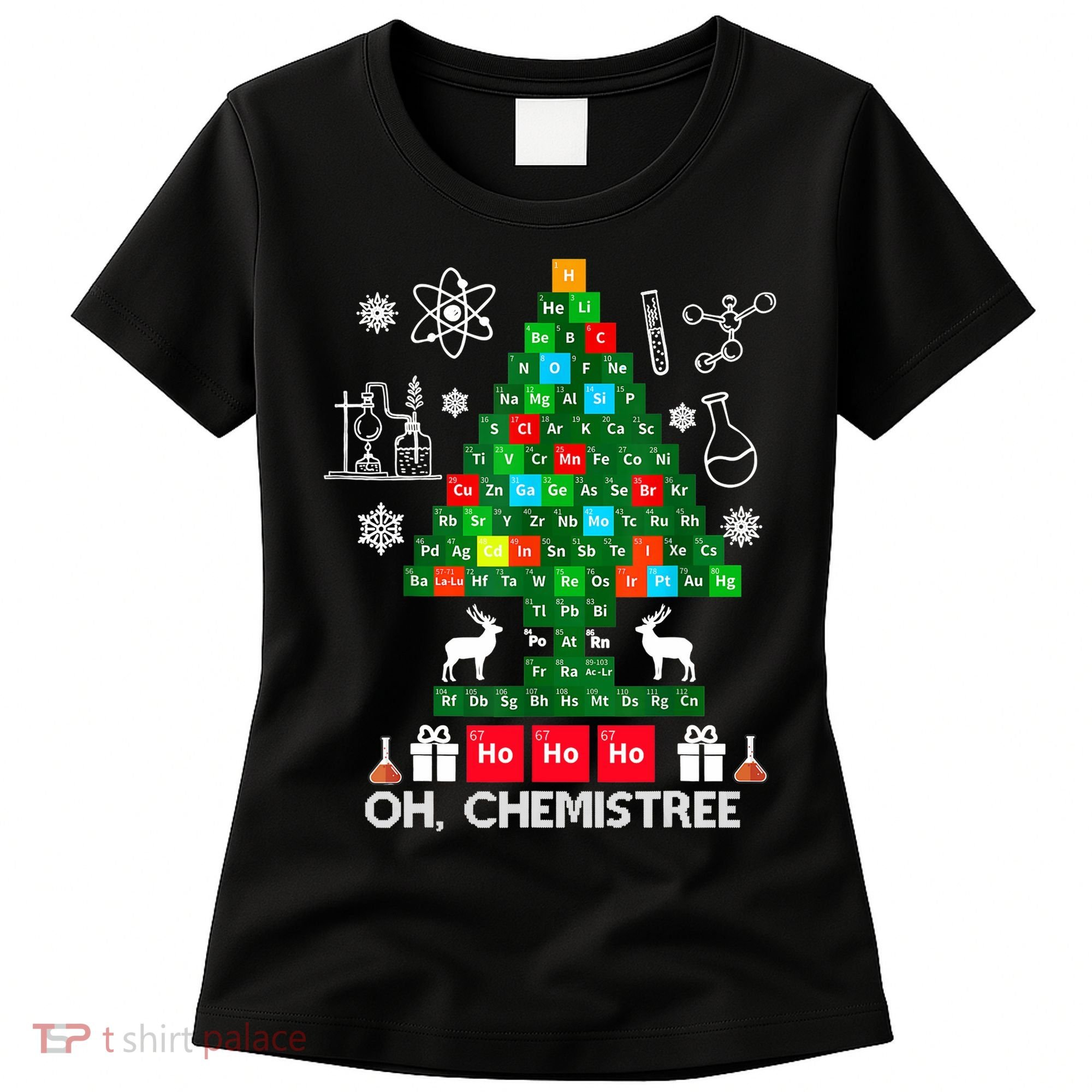 Science Christmas Shirt Oh Chemist Tree Chemistree Women's T-Shirt