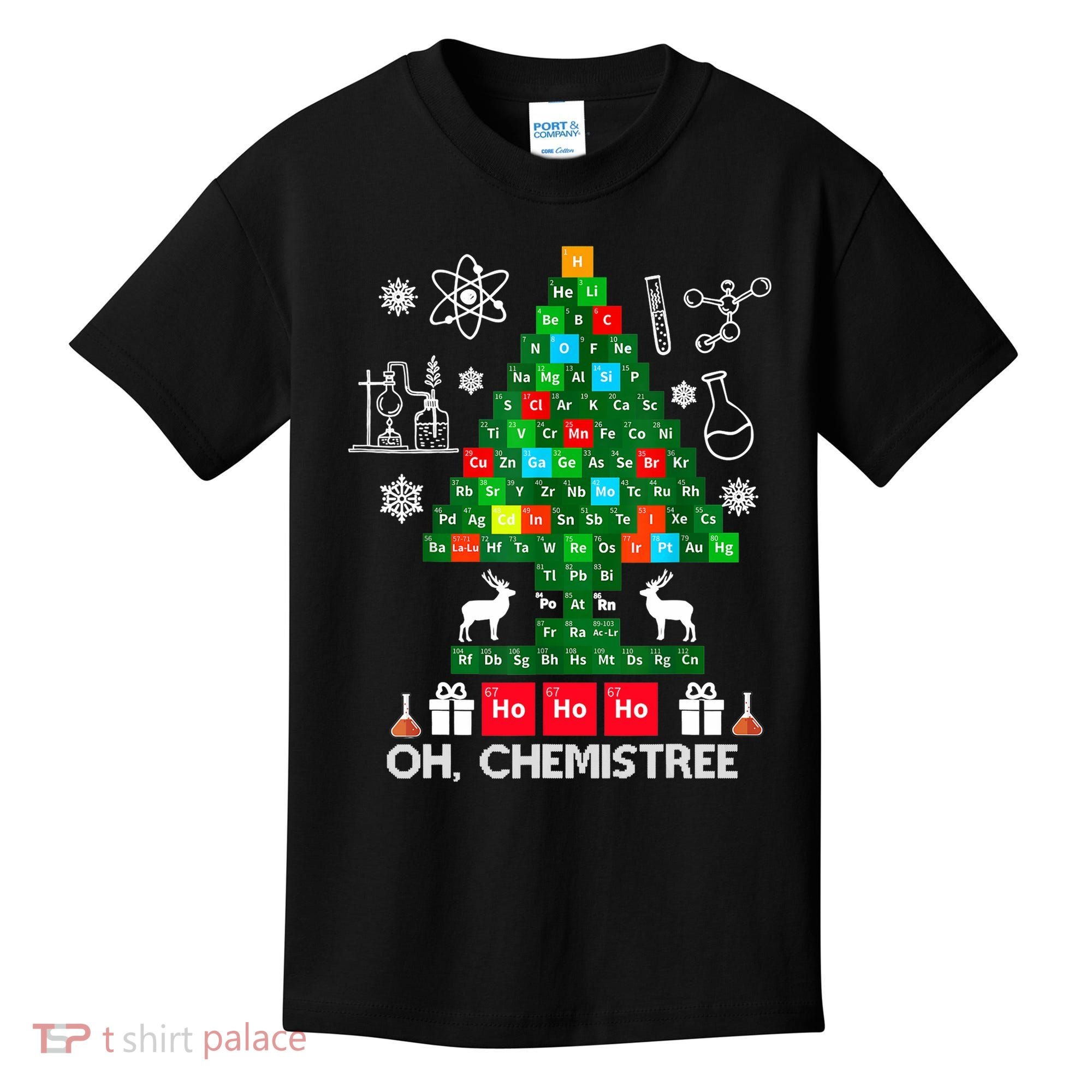 Science Christmas Shirt Oh Chemist Tree Chemistree Kids T-Shirt