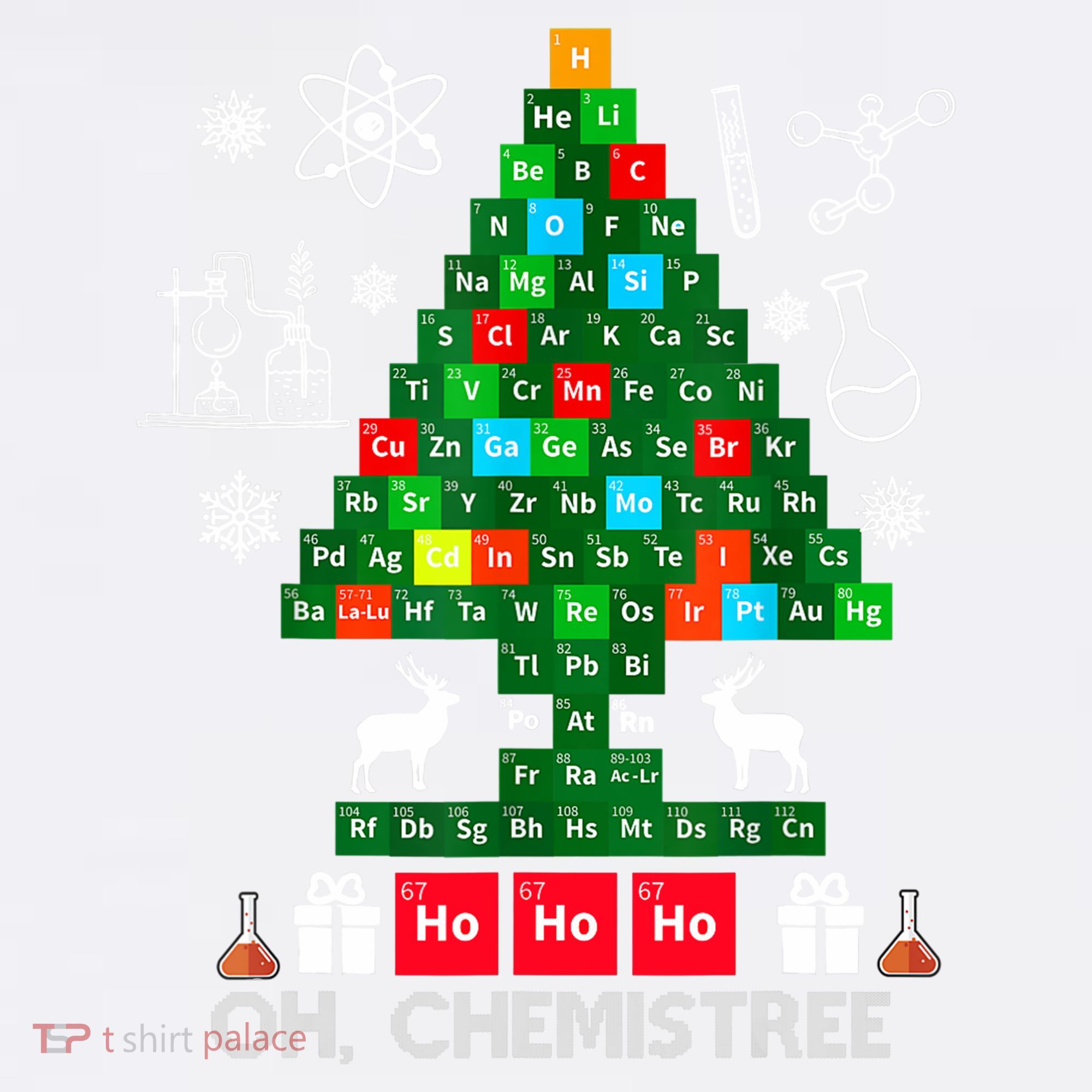 Science Christmas Shirt Oh Chemist Tree Chemistree Garment-Dyed Sweatshirt