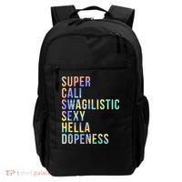 Super Cali Swagilistic Sexy Hella Dopeness Tie Dye Backpack thumb 0