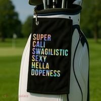 Super Cali Swagilistic Sexy Hella Dopeness Tie Dye Golf Towel thumb 2