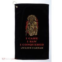 Stoicism Came Saw Conquered Julius Caesar Stoic Golf Towel thumb 0