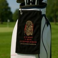 Stoicism Came Saw Conquered Julius Caesar Stoic Golf Towel thumb 2