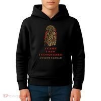Stoicism Came Saw Conquered Julius Caesar Stoic Kids Hoodie thumb 4