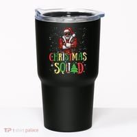 Santa Christmas Squad Black African American Pajamas Tumbler thumb 0