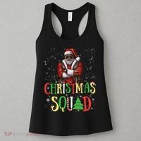 Santa Christmas Squad Black African American Pajamas Women's Tank Top thumb 3