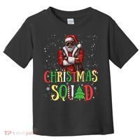 Santa Christmas Squad Black African American Pajamas Toddler T-Shirt thumb 0