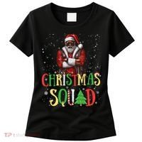 Santa Christmas Squad Black African American Pajamas Women's T-Shirt thumb 0