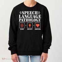 Science Cute Speech Language Pathology Slp Therapist Gift Women's Sweatshirt thumb 0