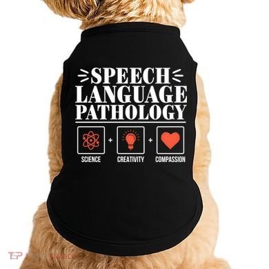 Science Cute Speech Language Pathology Slp Therapist Gift Doggie Tank