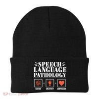 Science Cute Speech Language Pathology Slp Therapist Gift Beanie thumb 0
