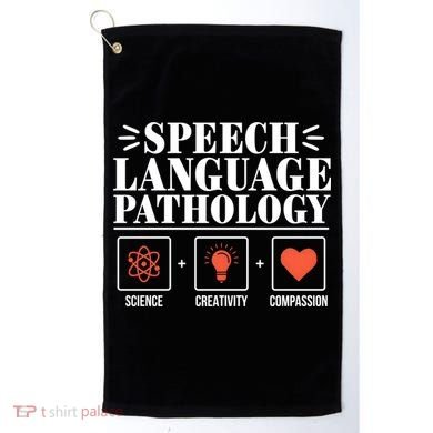 Science Cute Speech Language Pathology Slp Therapist Gift Golf Towel