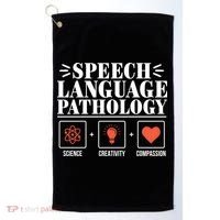 Science Cute Speech Language Pathology Slp Therapist Gift Golf Towel thumb 0