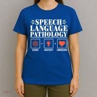 Science Cute Speech Language Pathology Slp Therapist Gift T-Shirt thumb 4