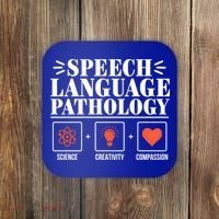 Science Cute Speech Language Pathology Slp Therapist Gift Coaster thumb 0