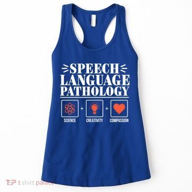 Science Cute Speech Language Pathology Slp Therapist Gift Women's Tank Top
