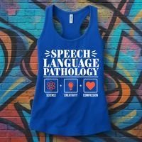 Science Cute Speech Language Pathology Slp Therapist Gift Women's Tank Top thumb 3