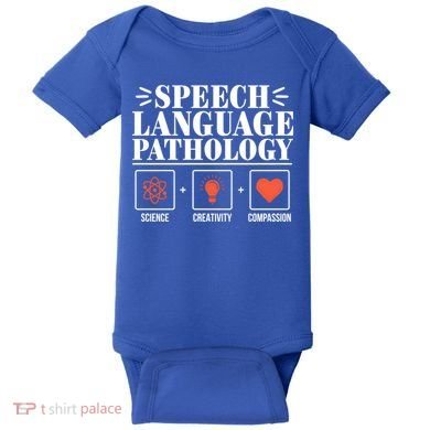Science Cute Speech Language Pathology Slp Therapist Gift Baby Bodysuit