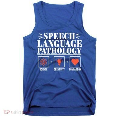 Science Cute Speech Language Pathology Slp Therapist Gift Tank Top