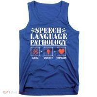 Science Cute Speech Language Pathology Slp Therapist Gift Tank Top thumb 0
