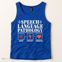 Science Cute Speech Language Pathology Slp Therapist Gift Tank Top thumb 2