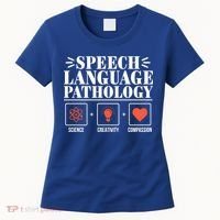 Science Cute Speech Language Pathology Slp Therapist Gift Women's T-Shirt thumb 0