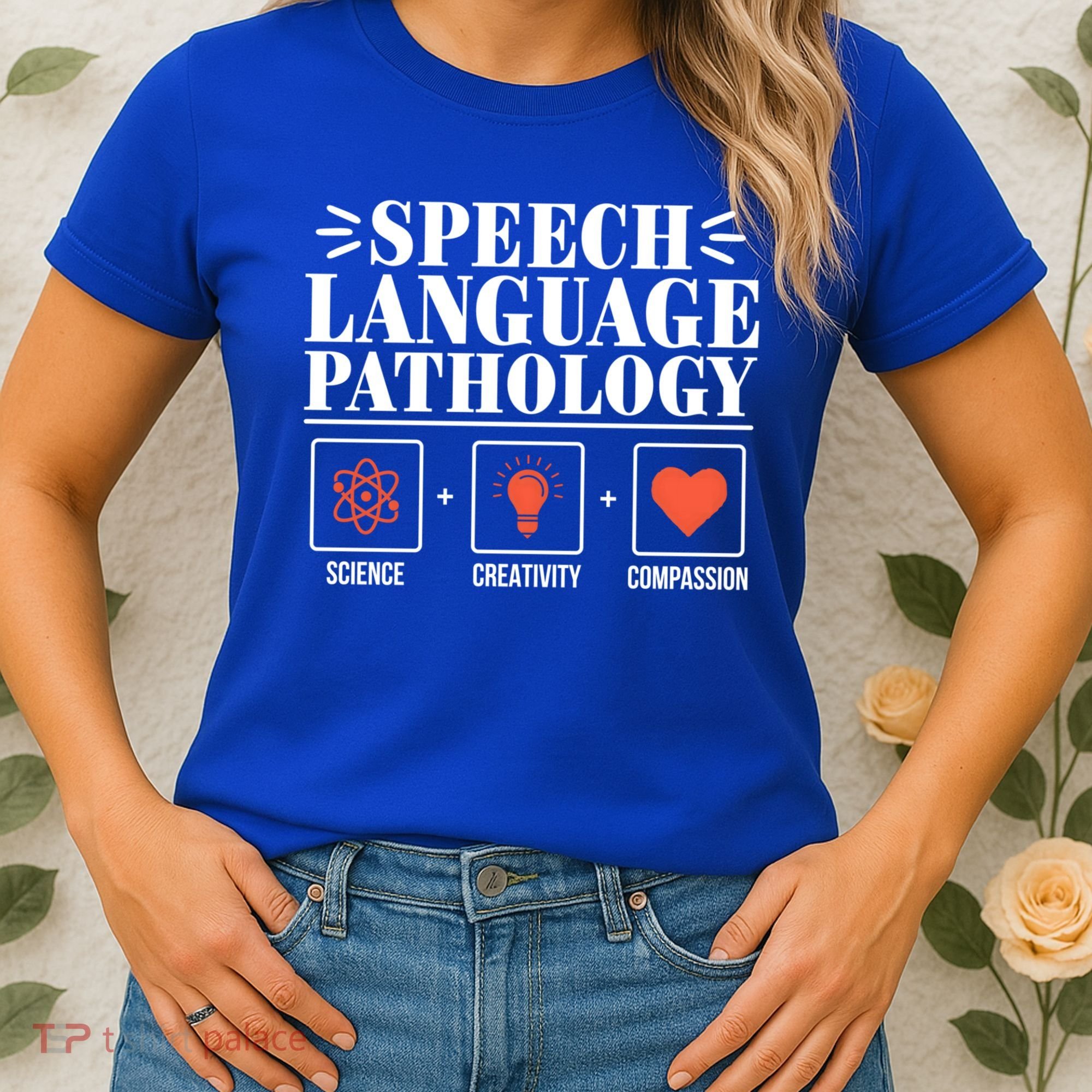 Science Cute Speech Language Pathology Slp Therapist Gift Women's T-Shirt