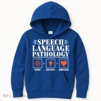 Science Cute Speech Language Pathology Slp Therapist Gift Kids Hoodie thumb 0