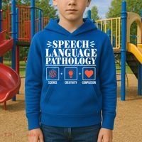 Science Cute Speech Language Pathology Slp Therapist Gift Kids Hoodie thumb 2