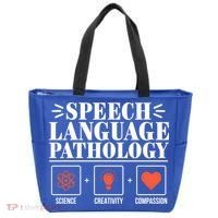 Science Cute Speech Language Pathology Slp Therapist Gift Tote Bag thumb 0
