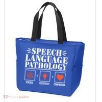 Science Cute Speech Language Pathology Slp Therapist Gift Tote Bag thumb 3
