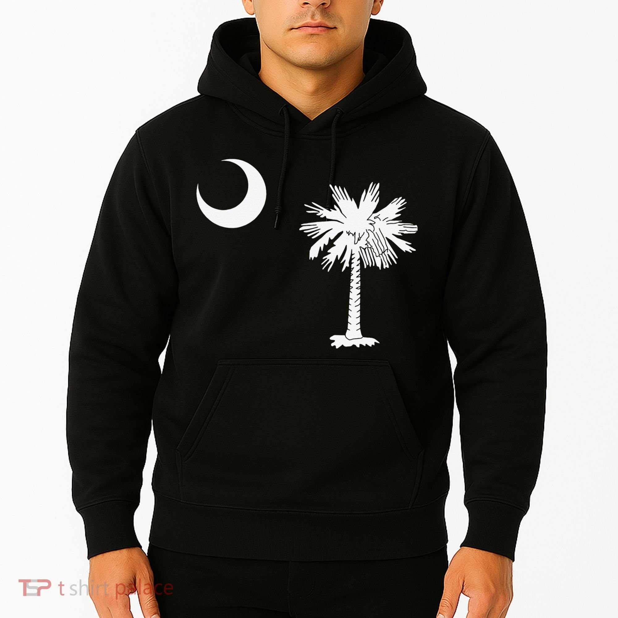 South Carolina State Flag Palmetto Moon SC Pride Hoodie