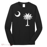 South Carolina State Flag Palmetto Moon SC Pride Long Sleeve Shirt thumb 0