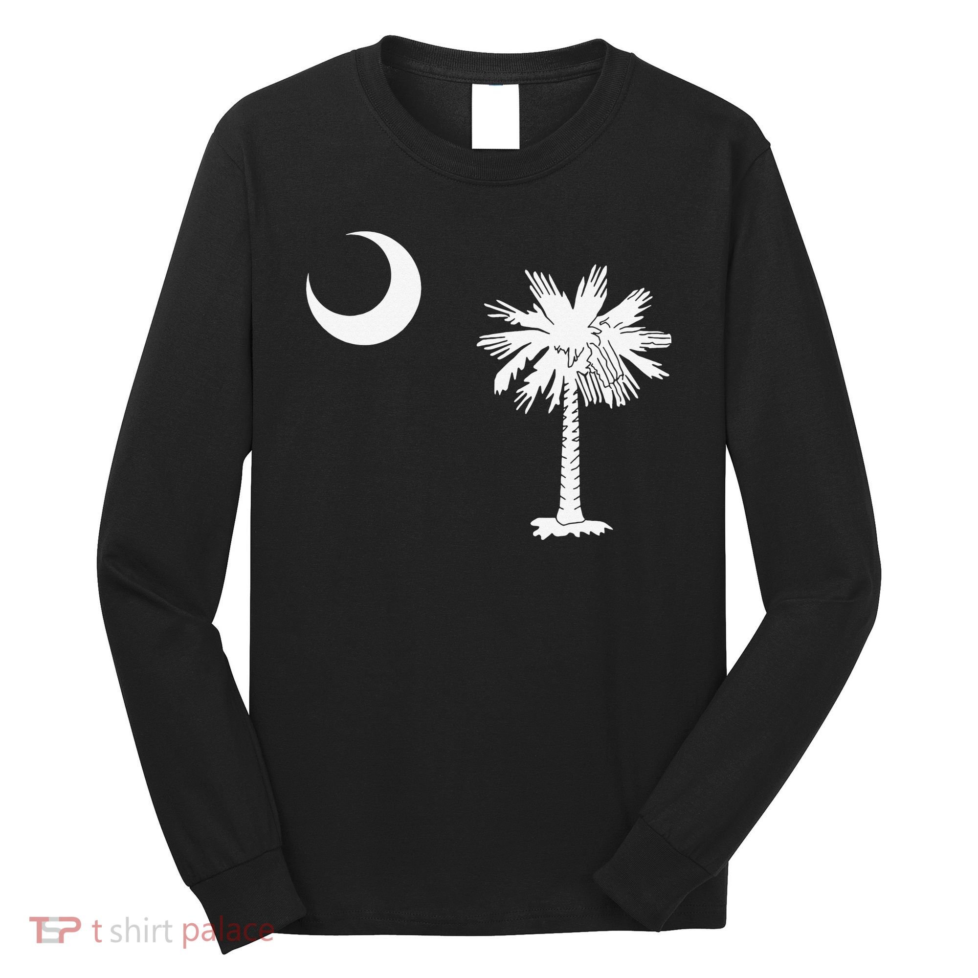 South Carolina State Flag Palmetto Moon SC Pride Long Sleeve Shirt