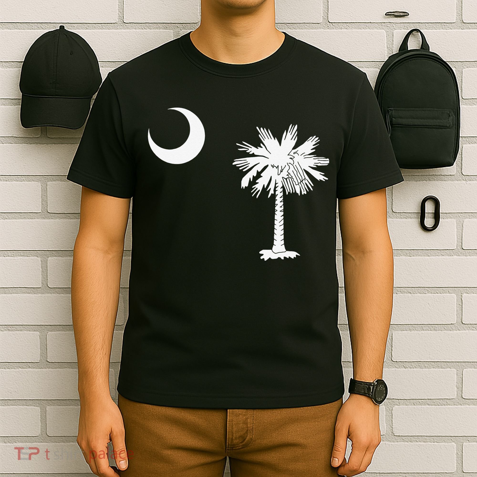South Carolina State Flag Palmetto Moon SC Pride T-Shirt