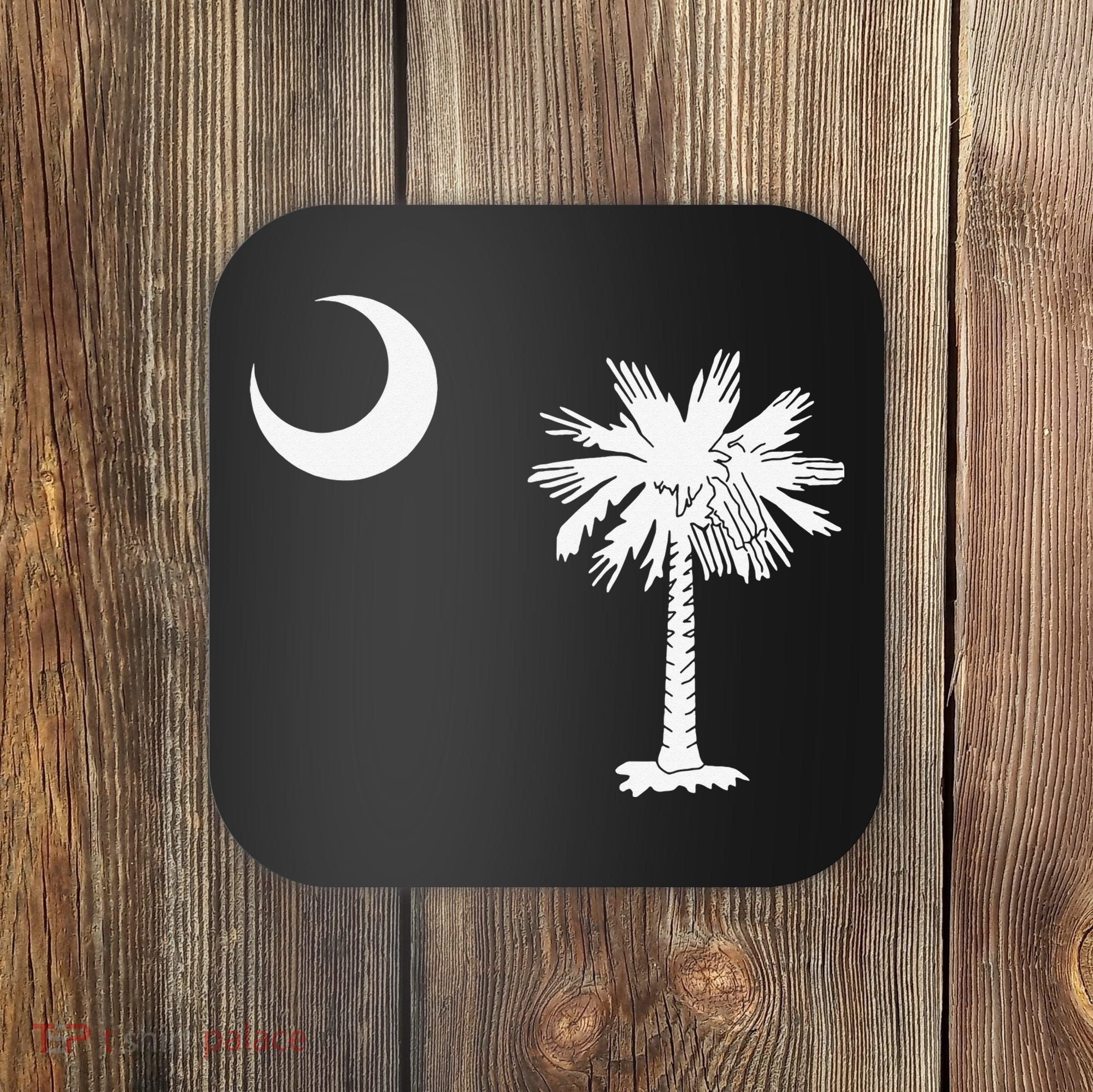 South Carolina State Flag Palmetto Moon SC Pride Coaster
