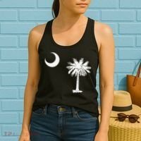 South Carolina State Flag Palmetto Moon SC Pride Women's Tank Top thumb 2