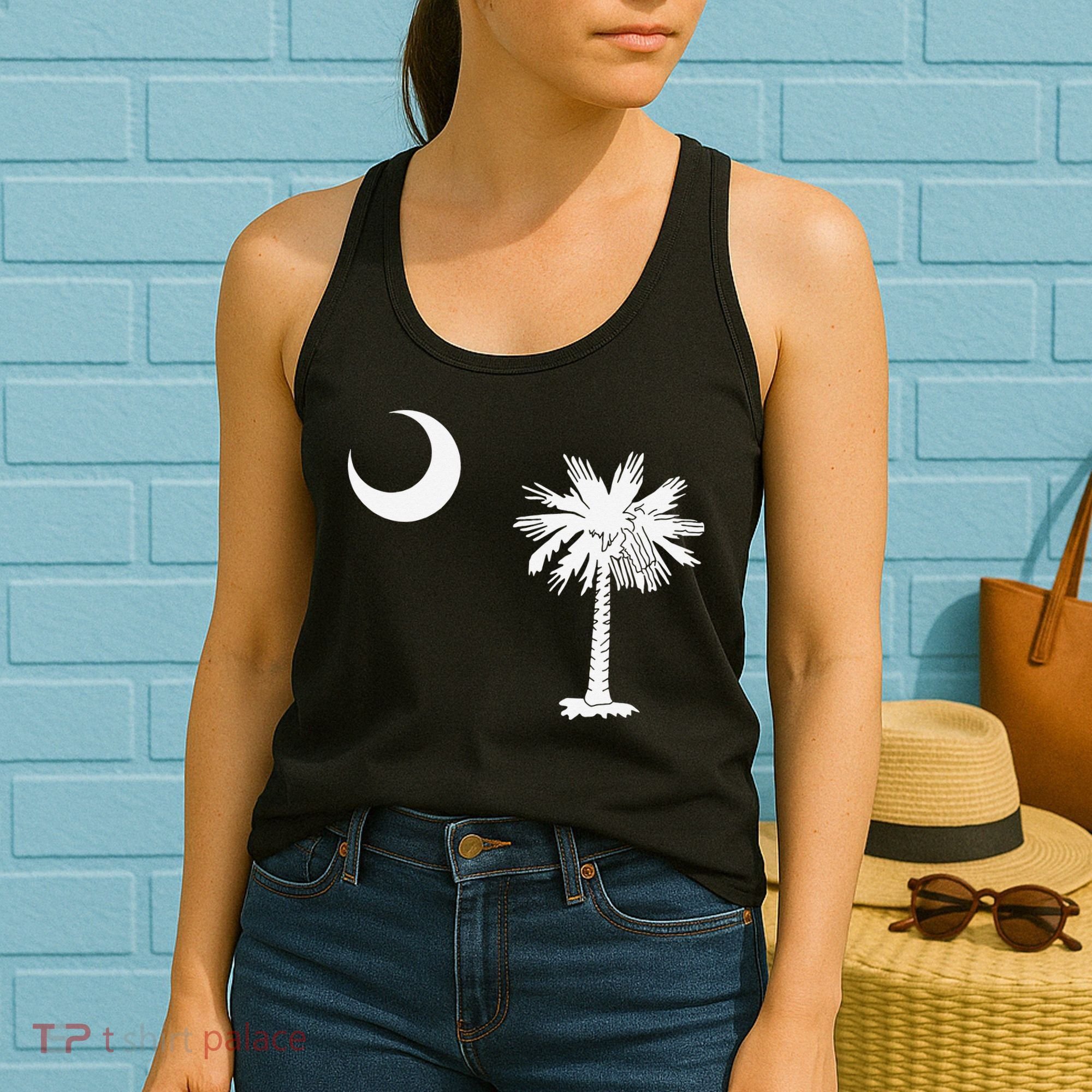 South Carolina State Flag Palmetto Moon SC Pride Women's Tank Top