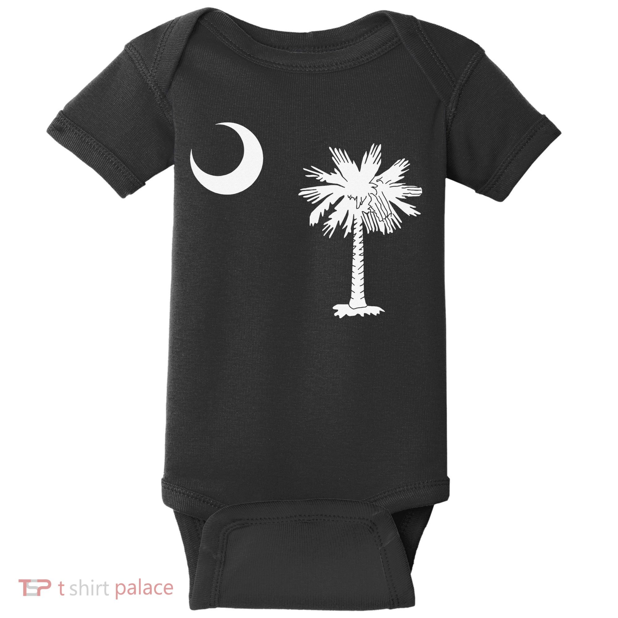 South Carolina State Flag Palmetto Moon SC Pride Baby Bodysuit