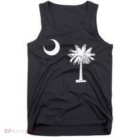 South Carolina State Flag Palmetto Moon SC Pride Tank Top thumb 0
