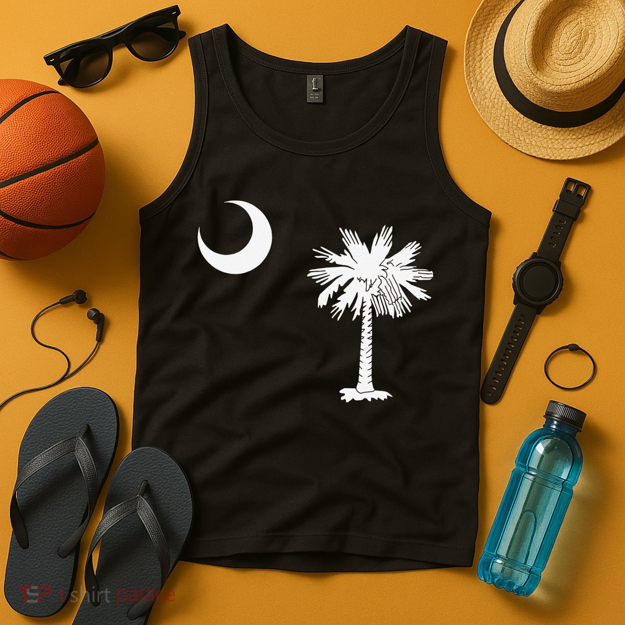 South Carolina State Flag Palmetto Moon SC Pride Tank Top