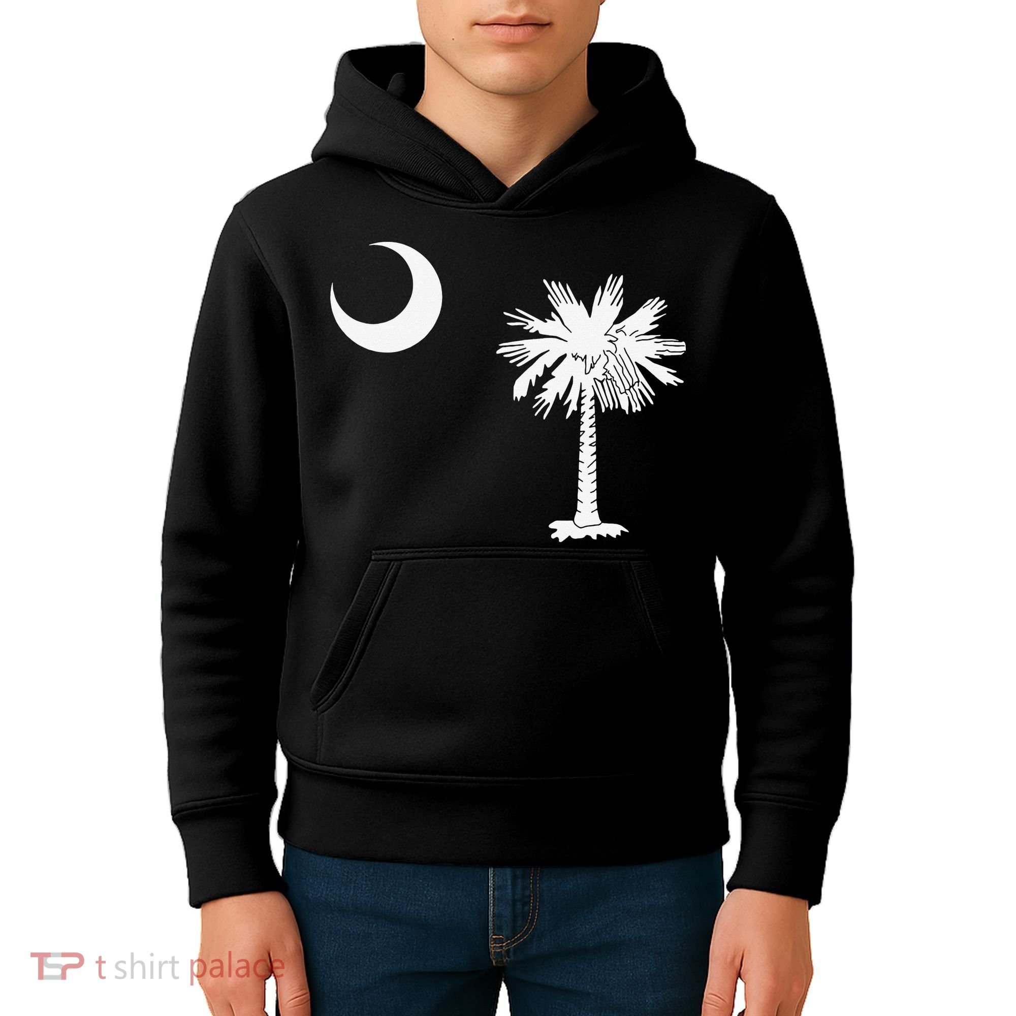 South Carolina State Flag Palmetto Moon SC Pride Kids Hoodie